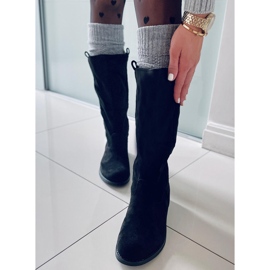 BM Saappaat, joissa suora Unnu Black -päällinen musta 2