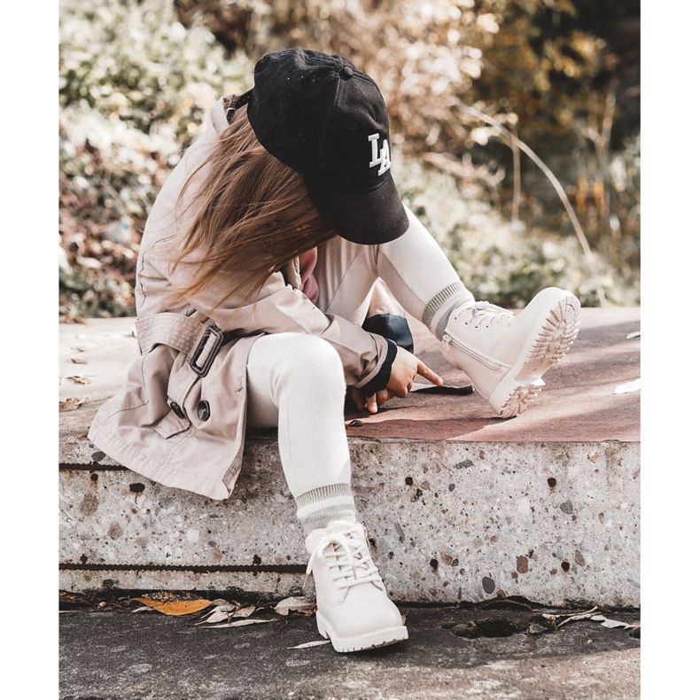 Lasten Warm Trappers Saappaat Vaaleanbeige Dexter 2