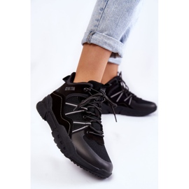 Naisten vaelluskengät Memory Foam Big Star KK274218 musta 2