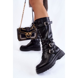 PA1 Naisten pitkät saappaat, joissa munuaisvetoketju, musta Joelle 2