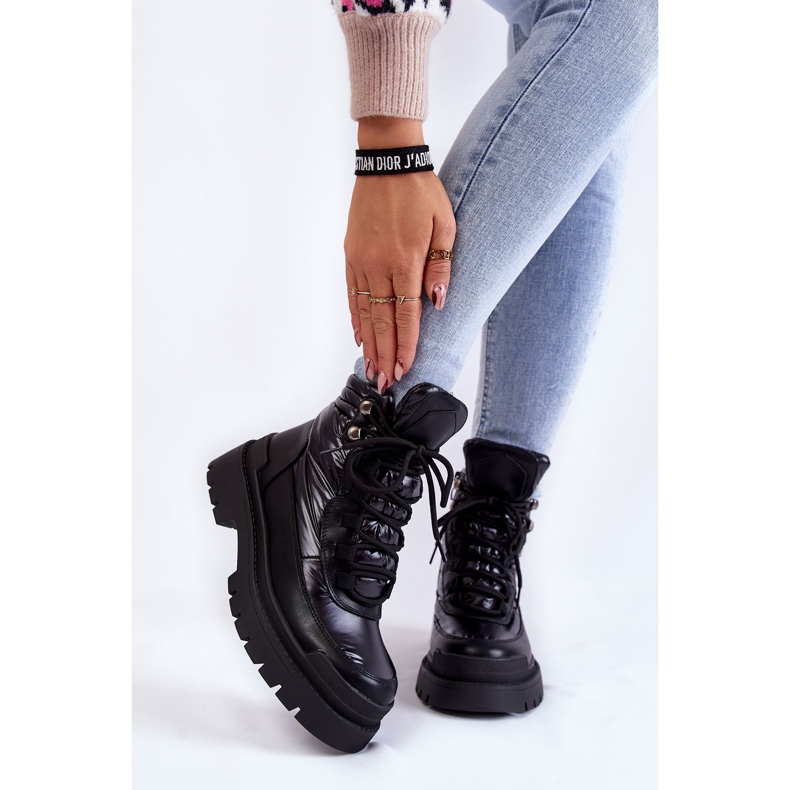 Sergio Leone Naisten saappaat alustalla Musta Nerina 1