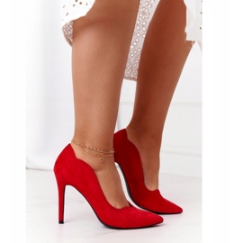 Naisten tikat Suede Red S.Barski Ziger punainen 2