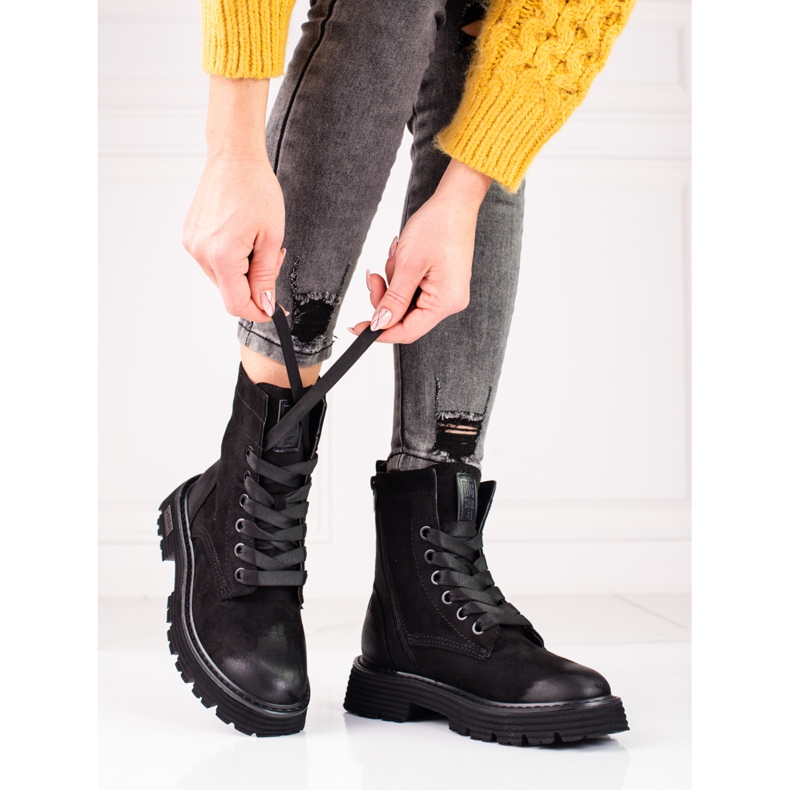 Big Star mustat mokkanahkasaappaat KK274503 1