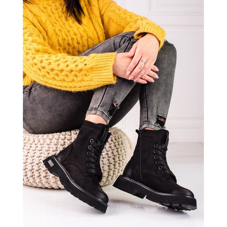 Big Star mustat mokkanahkasaappaat KK274503 2