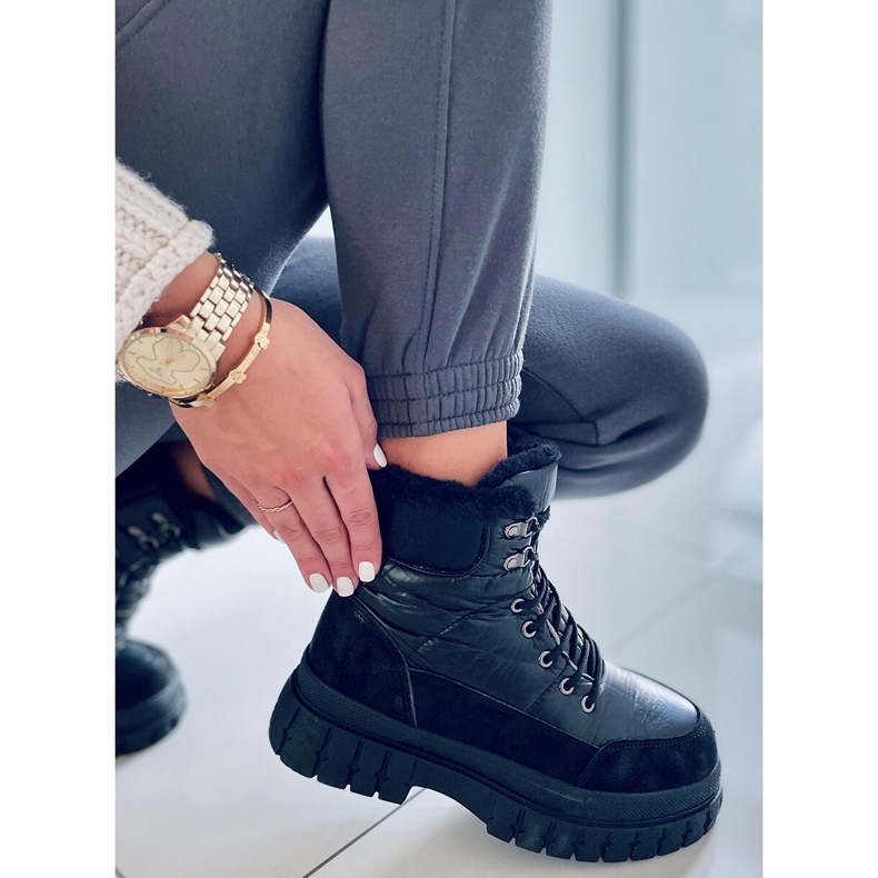 BM Renn Black naisten lumisaappaat musta 2