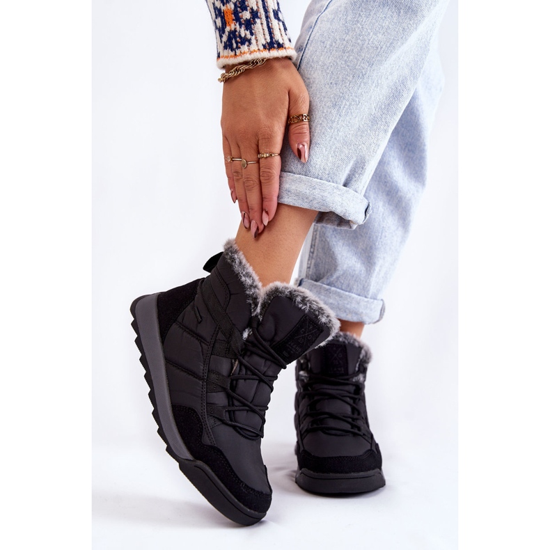 Naisten eristetyt lumisaappaat Cross Jeans KK2R4016C Musta 1