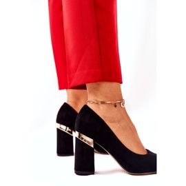 Naisten mokkanahka Lewski pumput 3117 musta 4