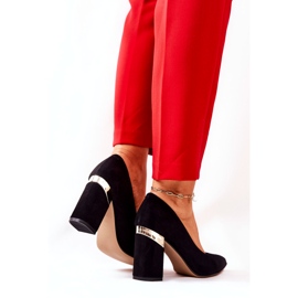 Naisten mokkanahka Lewski pumput 3117 musta 3