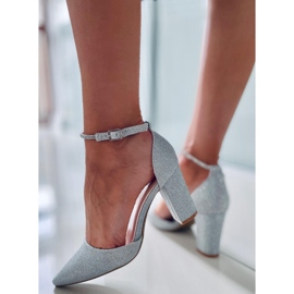 PA1 Muodollisia pumppuja Orchid Silver -postauksessa hopea harmaa 2