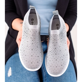 W. Potocki Tennarit Potocki-kristalleilla harmaa 1