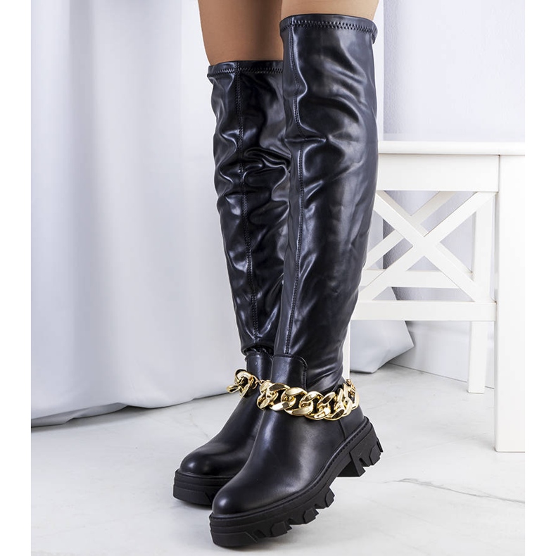 PA1 Mustat saappaat korkealla Zarate-pohjalla 1