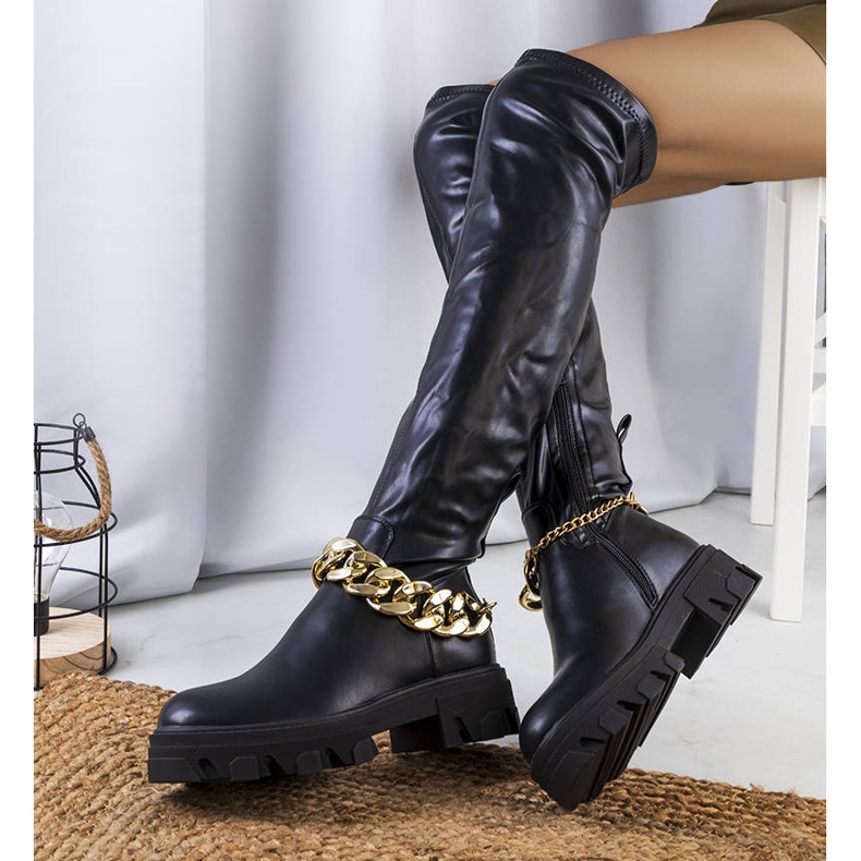 PA1 Mustat saappaat korkealla Zarate-pohjalla 2