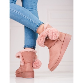 Pinkki shelovet naisten mukluki vaaleanpunainen 2