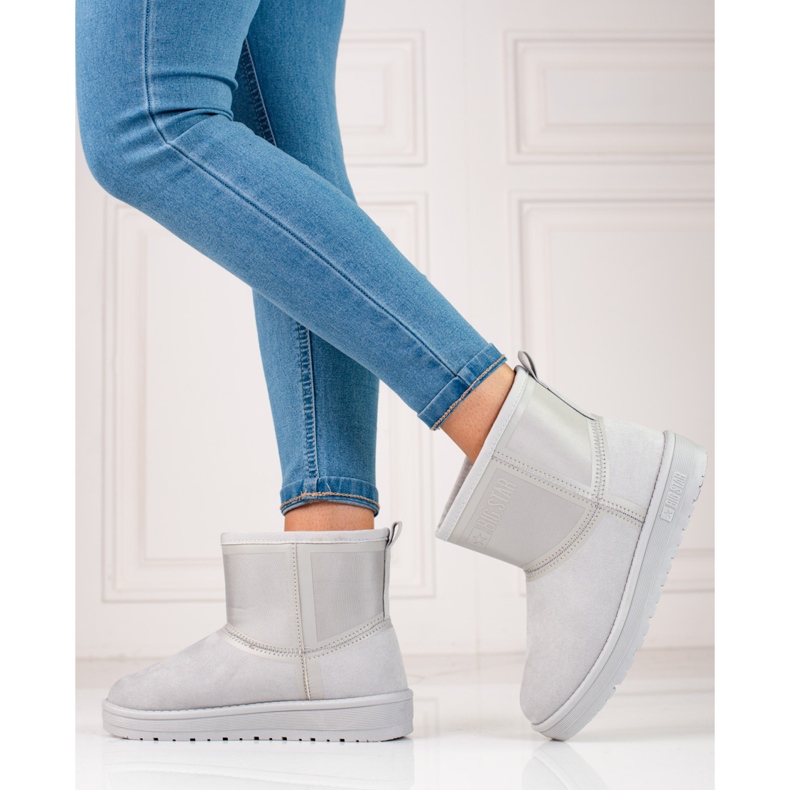 Harmaa Big Star naisten lumisaappaat KK274613 1