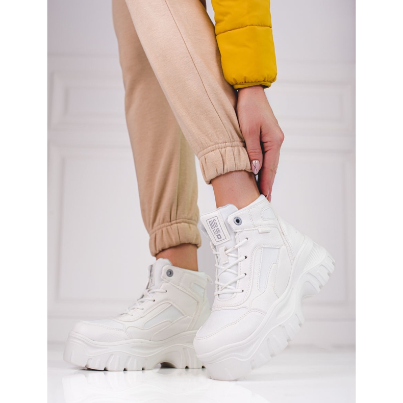 Naisten trapperit Big Star KK274369 alustalla valkoinen 1