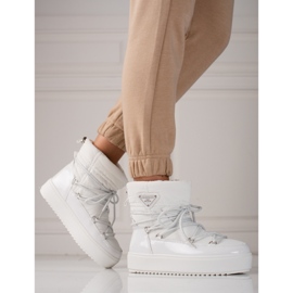 Naisten valkoiset shelovet-lumisaappaat valkoinen 2