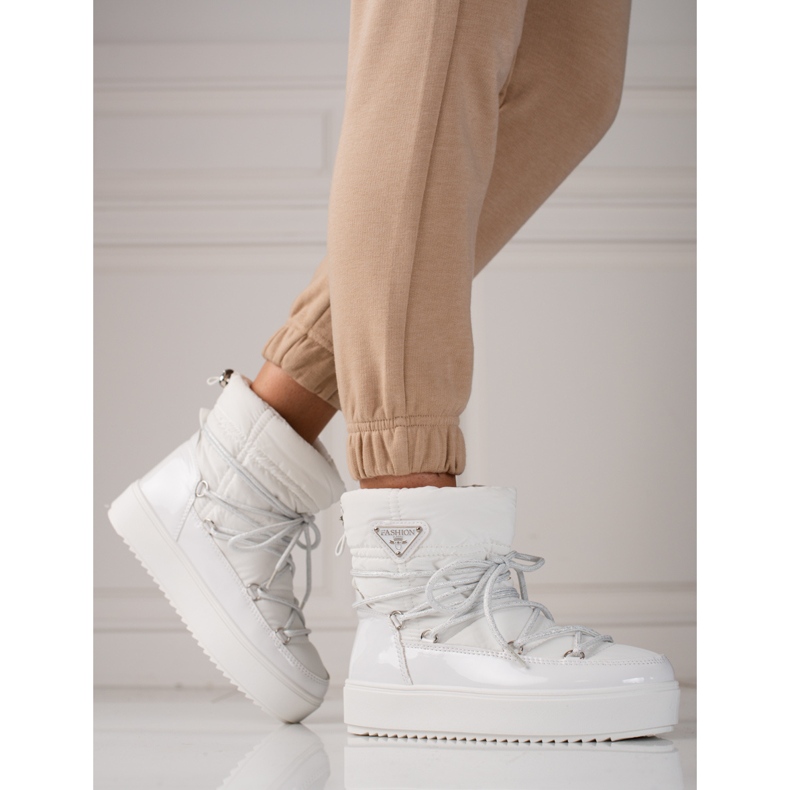 Naisten valkoiset shelovet-lumisaappaat valkoinen 2