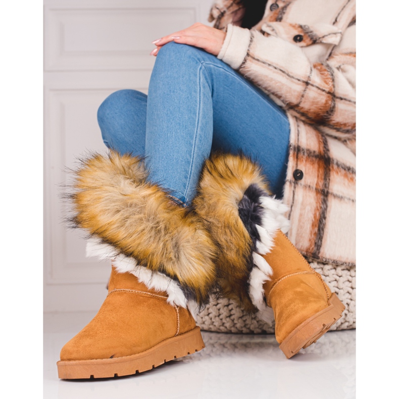 Naisten shelovet mukluki turkisella ruskea 1