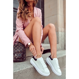 Naisten urheilujalkineet, valkoinen ja musta 1