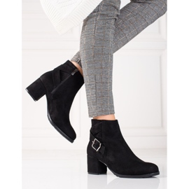 T.Sokolski Mokkanahkaiset nilkkurit Sokolskin pylväässä musta 2