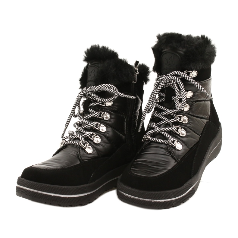 Caprice Naisten Black Snow Boots Vedenpitävä 9-26240-29 019 musta 2