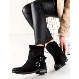 W. Potocki Potockin mokkanahkasaappaat musta 1 W. Potocki Potockin mokkanahkasaappaat musta 1