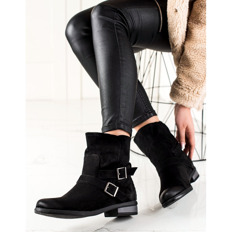 W. Potocki Potockin mokkanahkasaappaat musta 1 W. Potocki Potockin mokkanahkasaappaat musta 1