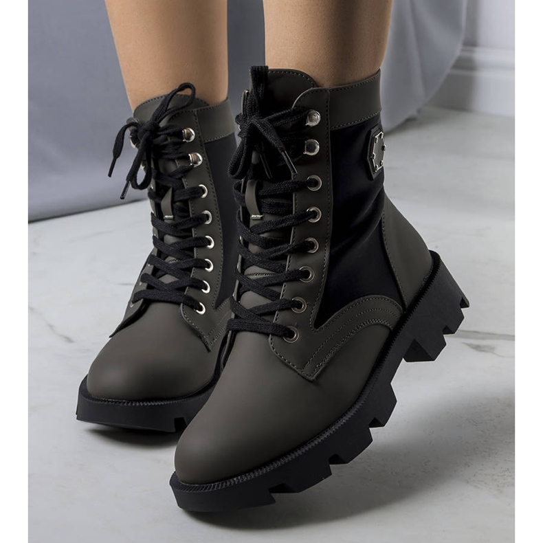 BM Orozon vihreät, eristetyt saappaat musta 2