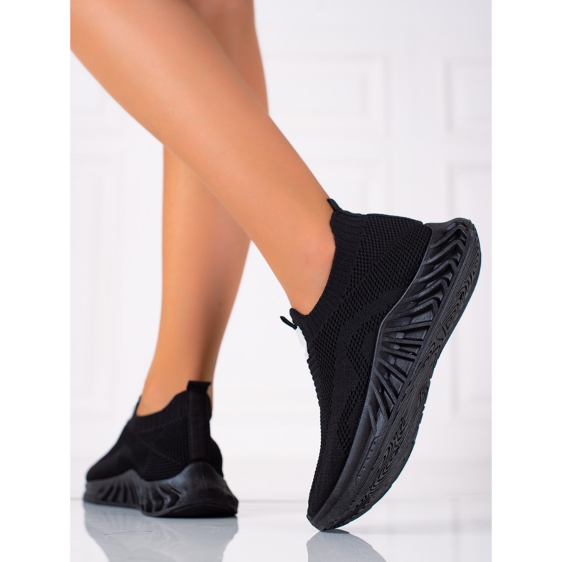 SHELOVET Liukastettavat urheilukengät musta 2