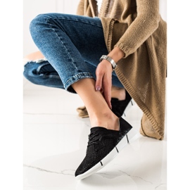 Evento Mustat nahkakengät nauhoitteilla 1