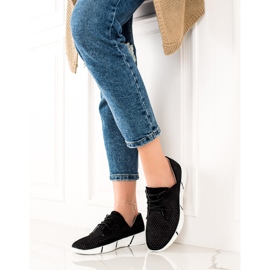 Evento Mustat nahkakengät nauhoitteilla 2