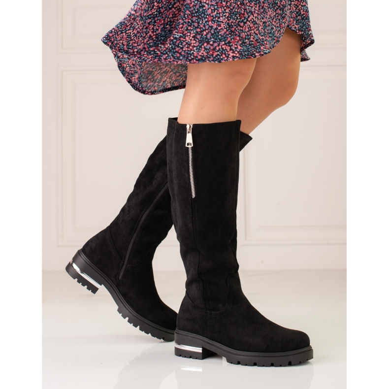 W. Potocki Potocki naisten mokkanahkasaappaat musta 1 W. Potocki Potocki naisten mokkanahkasaappaat musta 1