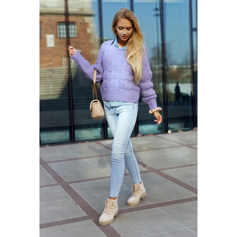 S.Barski Suede Trapper-nilkkurit, vaalea beige 4