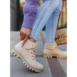 S.Barski Suede Trapper-nilkkurit, vaalea beige 3