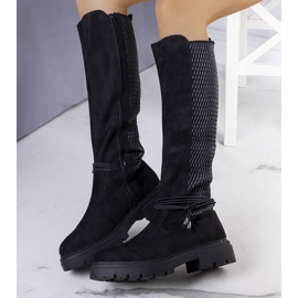 Mustat eristetyt Lealen saappaat 2