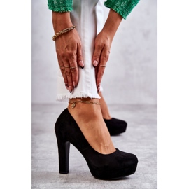 WS1 Klassiset mokkanahkapumput kantapäällä musta Soro 4