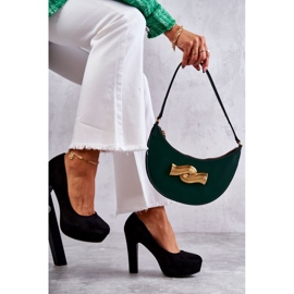 WS1 Klassiset mokkanahkapumput kantapäällä musta Soro 1