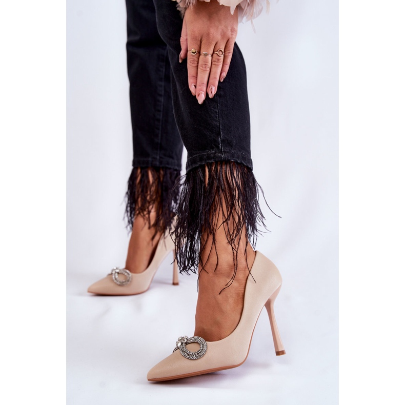 PS1 Tyylikkäät Alyssa Beiget Stiletost Rusetilla 2