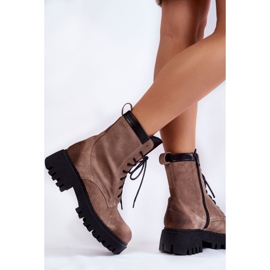 PL5 Klassiset mokkanahkaiset lämpimät saappaat Ruskea Caima beige 2