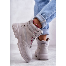 Naisten lämpimät saappaat Lee Cooper LCJ-22-01-1373 harmaa 3