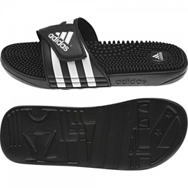 Adidas Adissage M 078260 tossut valkoinen musta 1