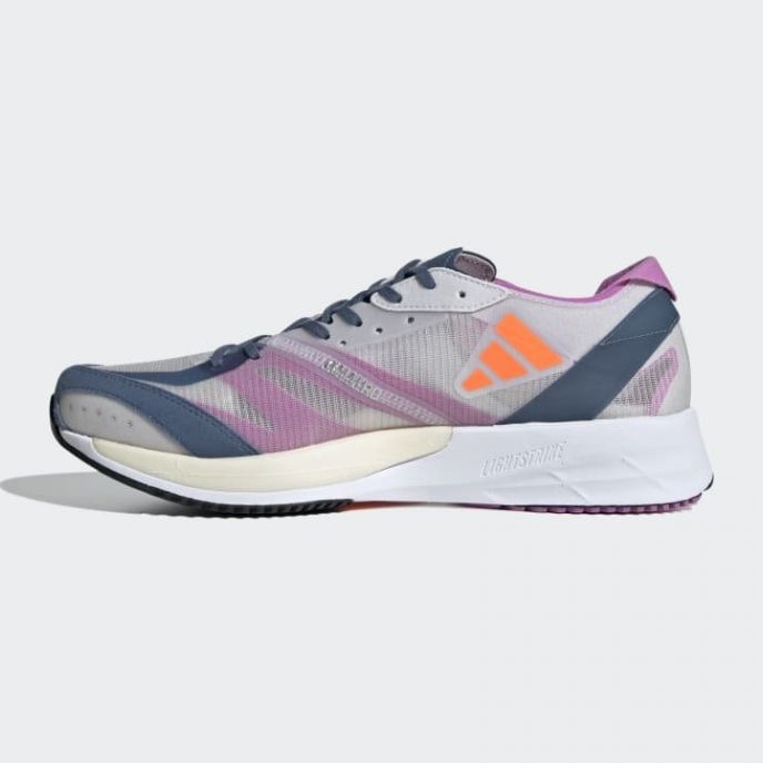 Adidas Adizero Adios 7 M GX6647 kengät valkoinen violetti oranssi 1