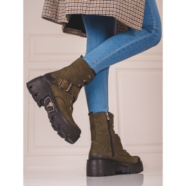 Naisten Shelovet-nahkatyöläiset vihreä 1