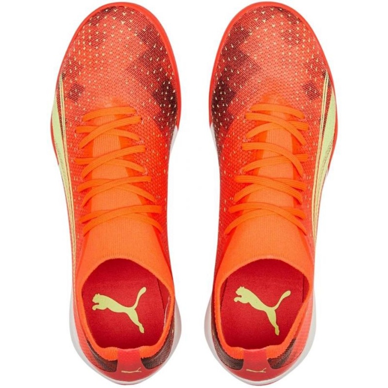 Puma Ultra Match Tt M 106903 03 jalkapallokengät punainen appelsiinit ja punaiset 1