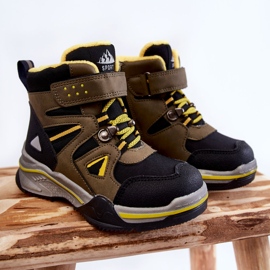 PE1 Khaki Marcolla lämmitetyt lasten saappaat musta vihreä keltainen 1