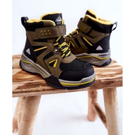 PE1 Khaki Marcolla lämmitetyt lasten saappaat musta vihreä keltainen 2