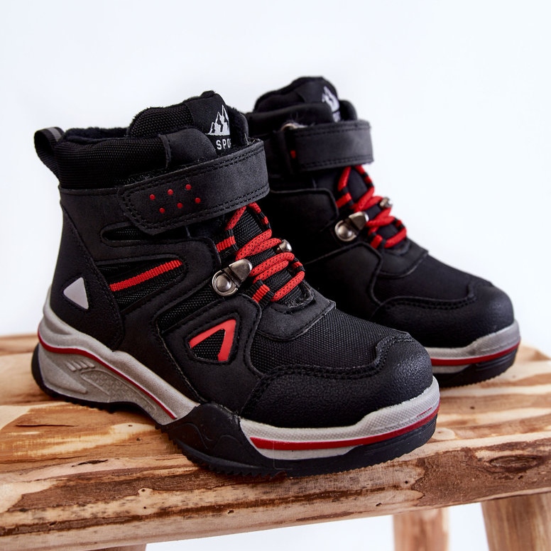 Lasten saappaat lämmin villainen musta Marco 1