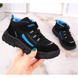 Befado Jr BEF37A vedenpitävät korkeat vaelluskengät musta 1