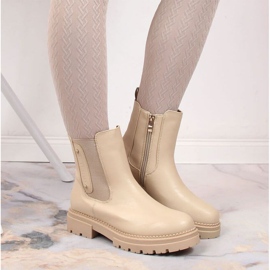 Lämpimät Jodhpur-saappaat Laura La.Fi W PMR21 beige 2