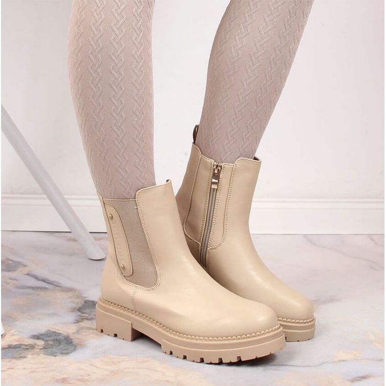 Lämpimät Jodhpur-saappaat Laura La.Fi W PMR21 beige 2